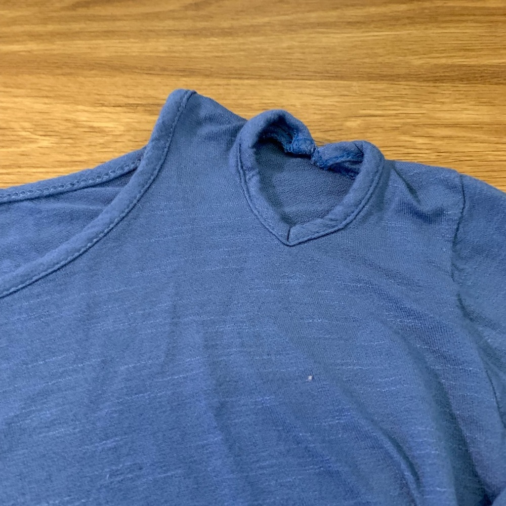 Blue cropped long sleeve - Picture 3 of 4
